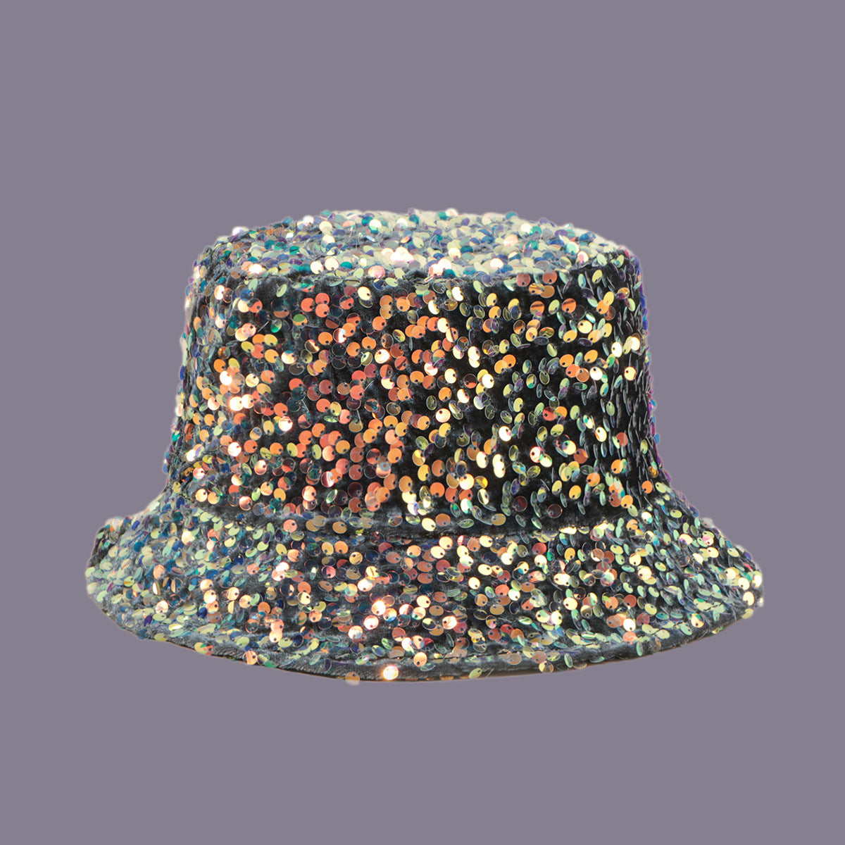 Wholesale Polyester Pink Sequin Bucket Hat